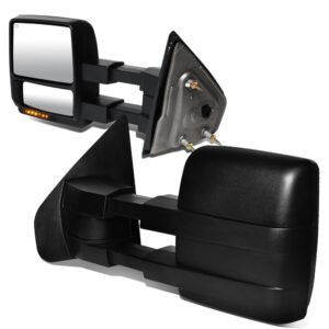 Left/Right Black Towing Side Mirror Powered W/Heated Turn Signal for 04-14 F150