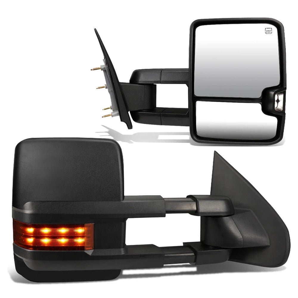 Left/Right Towing Side Mirror Powered W/Heated for 14-17 Silverado 1500