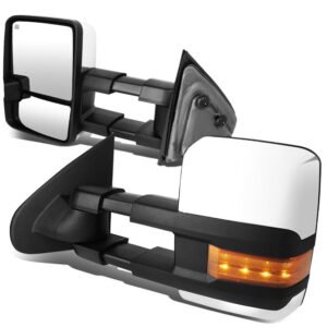 Left/Right Towing Side Mirror Powered W/Heated Turn Signal for 15-17 Sierra1500