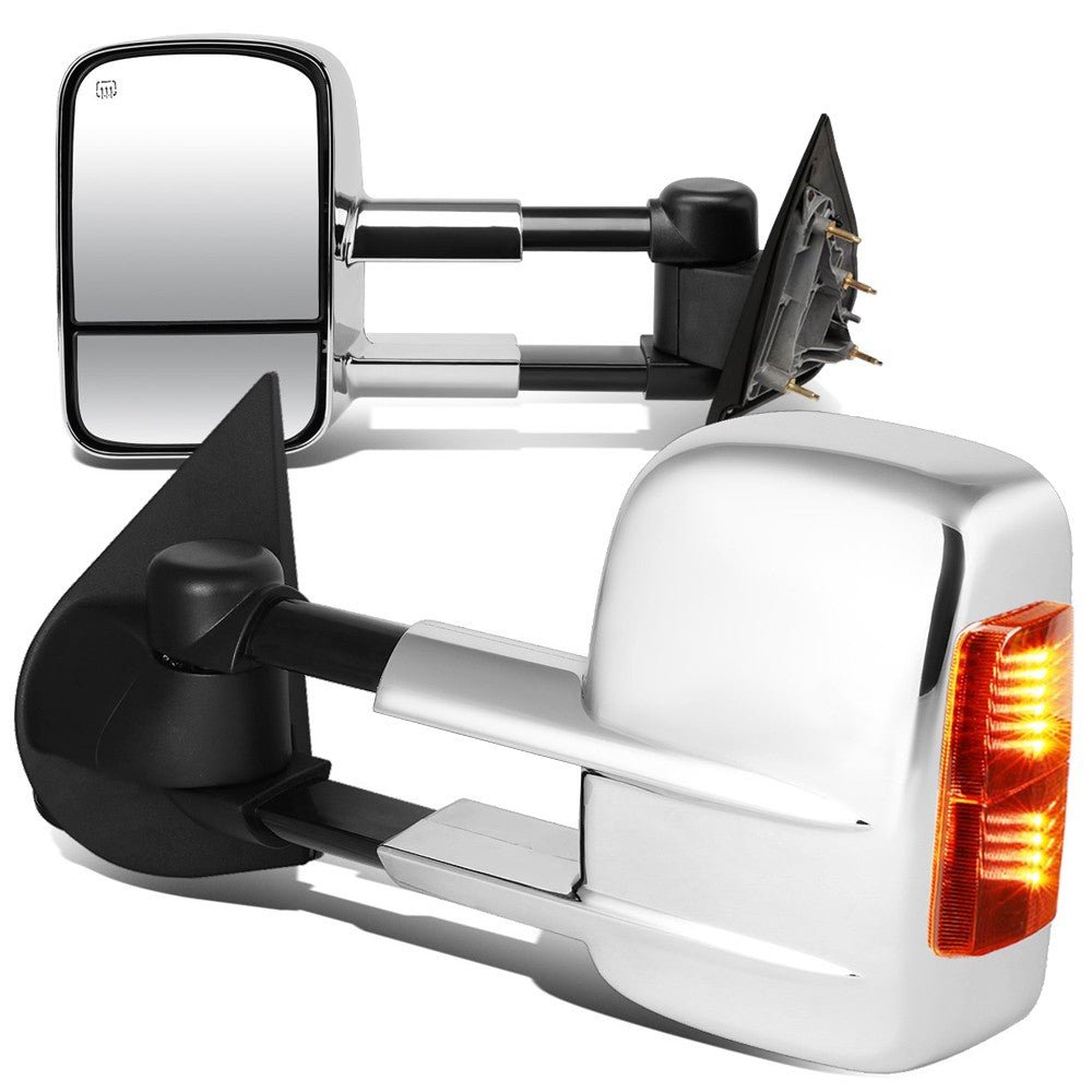 Left/Right Towing Side Mirror Powered W/Heated Turn Signal for 15-18 Sierra1500