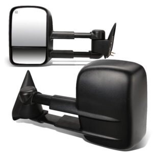Left/Right Black Towing Side Mirror Powered W/Heated for 99-02 Silverado 1500