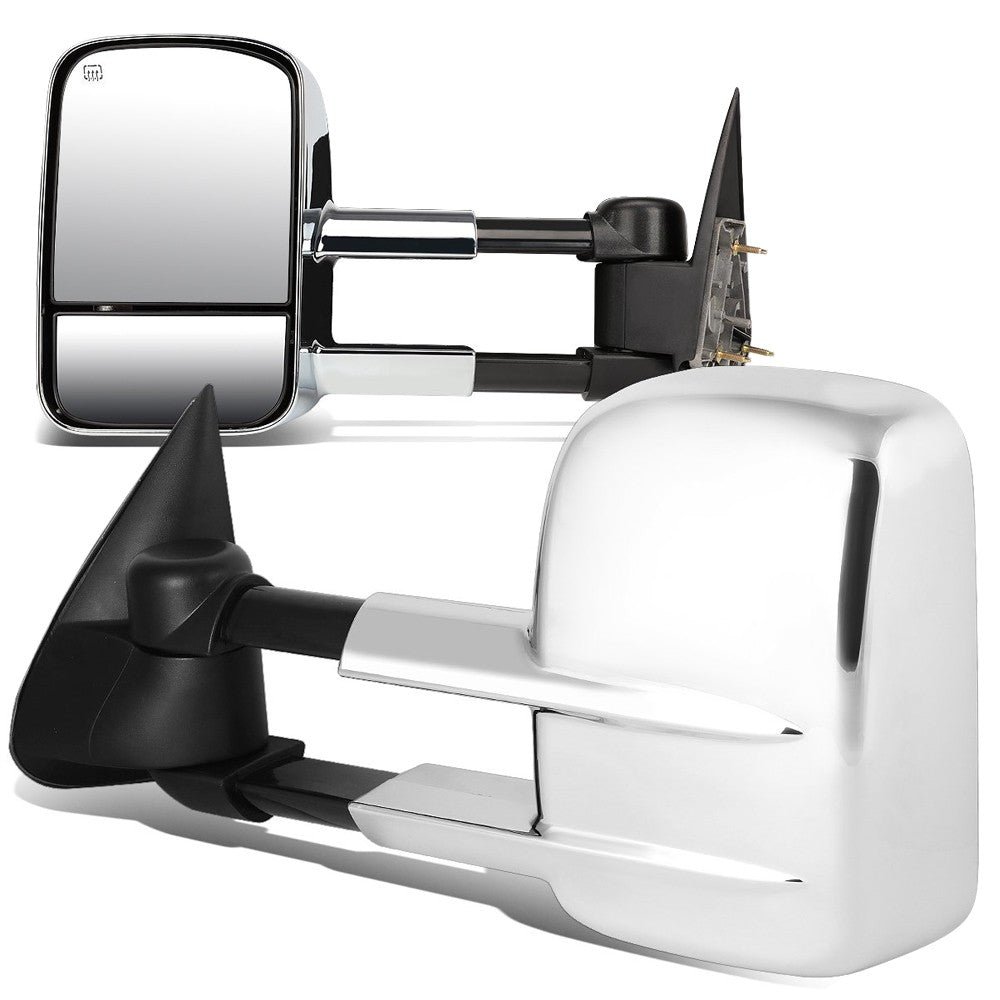 Left/Right Chrome Towing Side Mirror Powered Adjustment W/Heated for 00-02 Tahoe