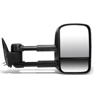 Left/Driver Black Towing Side Mirror Powered Adjustment for 94-98 GMC K1500