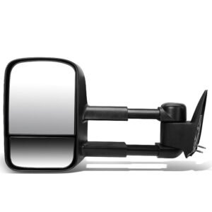 Left/Driver Black Towing Side Mirror Manual Adjustment for 94-98 GMC K1500