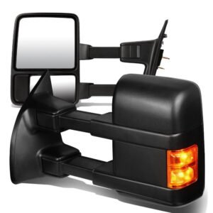 Left/Right Black Towing Side Mirror Manual+ Turn Signal for 08-16 F-350 SD