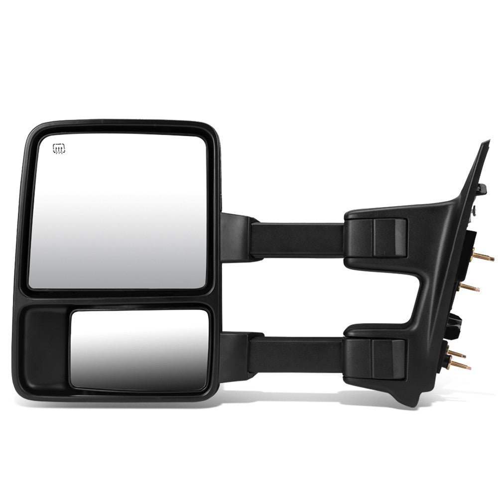 Left Black Towing Side Mirror Powered W/Heated Turn Signal for 08-16 F-250 SD