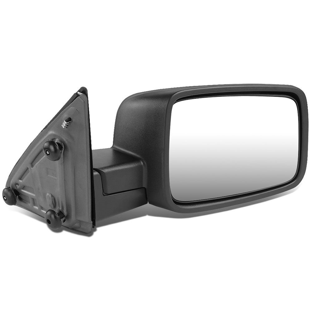 Right/Passenger Black Towing Side Mirror Manual Adjustment for 10-16 Ram 3500