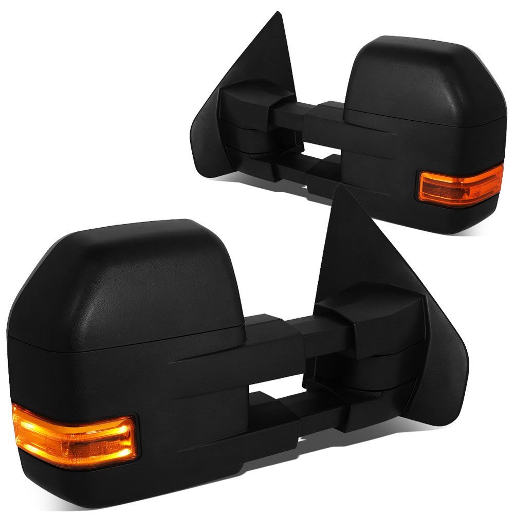 Left/Right Towing Side Mirror Powered W/Heated LED Turn Signal for 04-14 F150