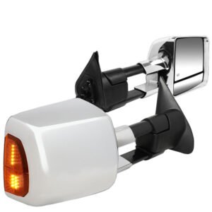 Amber LED Signal Chrome Powered Side View Mirror Assembly For 05-15 Tacoma Gen2