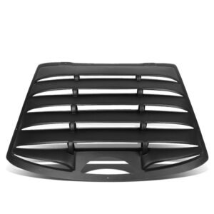 Black Matte 6 Slat Rear Windshield Window Louver Cover For 95-05 Chevrolet Cavalier/Pontiac Sunfire Coupe