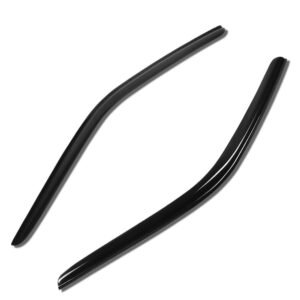 Smoke Dark-Tinted [Tape-On] 2PCs Wind Deflector Window Visor For 08+ Dodge Challenger