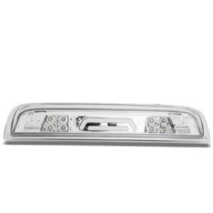 Clear Lens/Chrome LED Rear 3RD Third Brake Light Lamp For 14-20 Silverado/Sierra