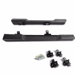 (Factory Style Black) Running Board Nerf Bar For 07-18 Jeep Wrangler 2-Door (JK)