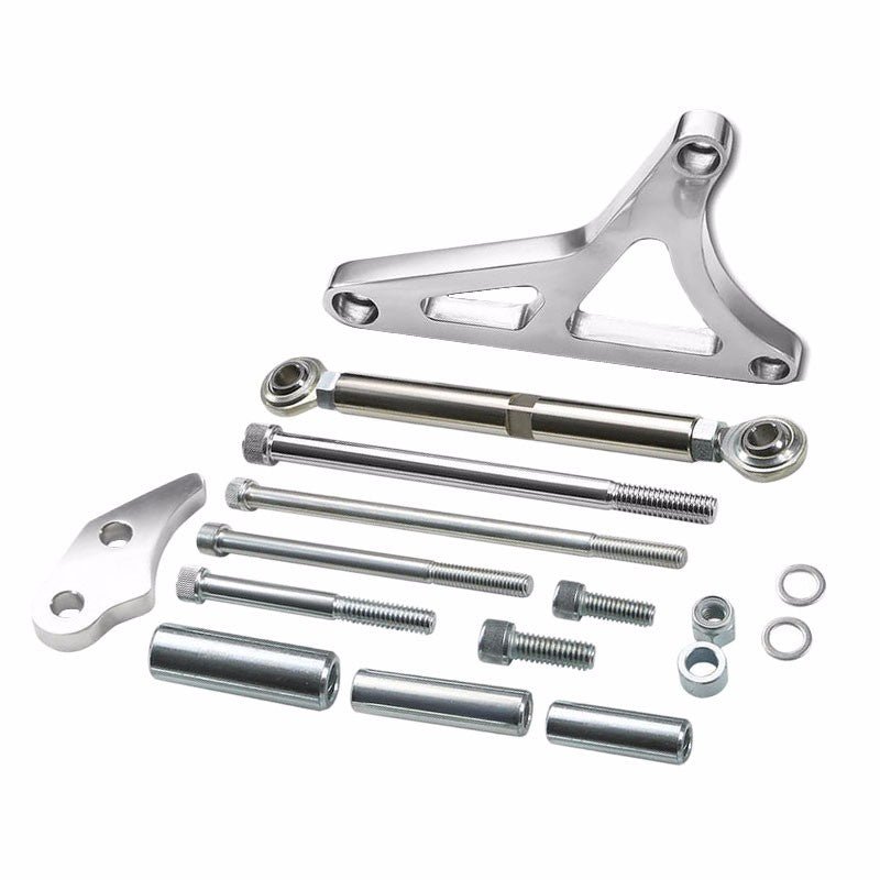 Aluminum Alternator Mounting Bracket w/Tension Rod For Ford Windsor 289 302 5.0L