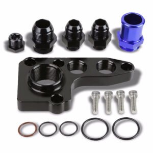 Aluminum Remote Oil Filter Relocate Adapter For 91-12 Ford Modular V8 4.6/5.4