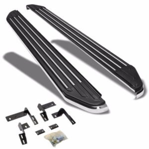 (Ridgeline Flat Board Metal) Running Board Nerf Bar For 06-12 Toyota RAV4 (XA30 3rd Gen)