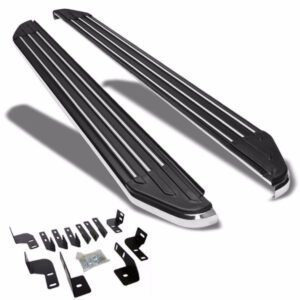 (Ridgeline Flat Board Metal) Running Board Nerf Bar For 07-18 Jeep Wrangler 4-Door (JK)