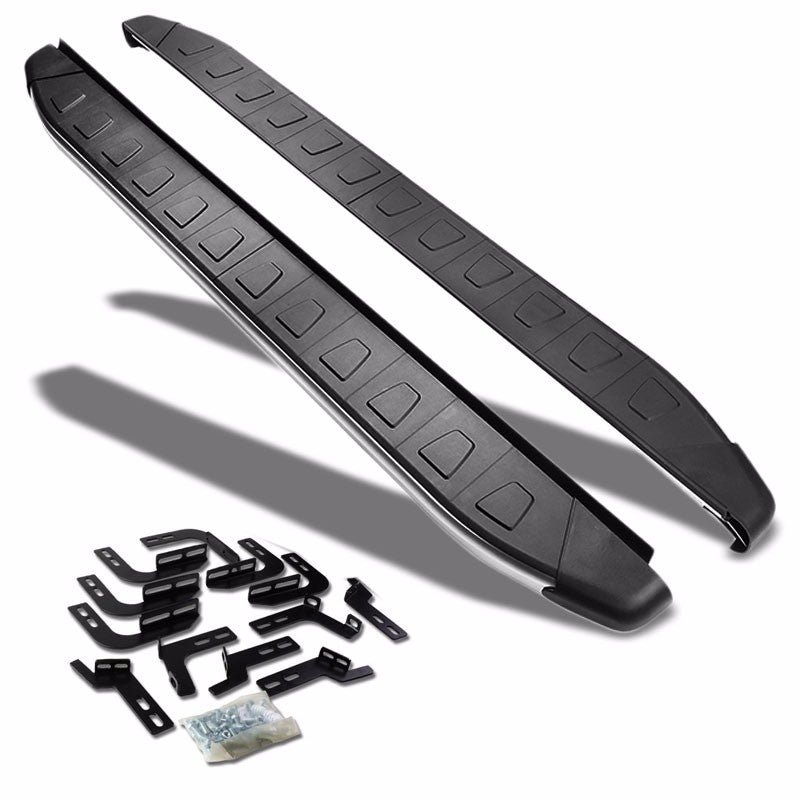 (Flat Trapezoid Pad Metal) Running Board Nerf Bar For 10-17 Toyota 4Runner (N280 5th Gen)