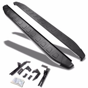 (Flat Trapezoid Pad Metal) Running Board Nerf Bar For 06-12 Toyota RAV4 (XA30 3rd Gen)