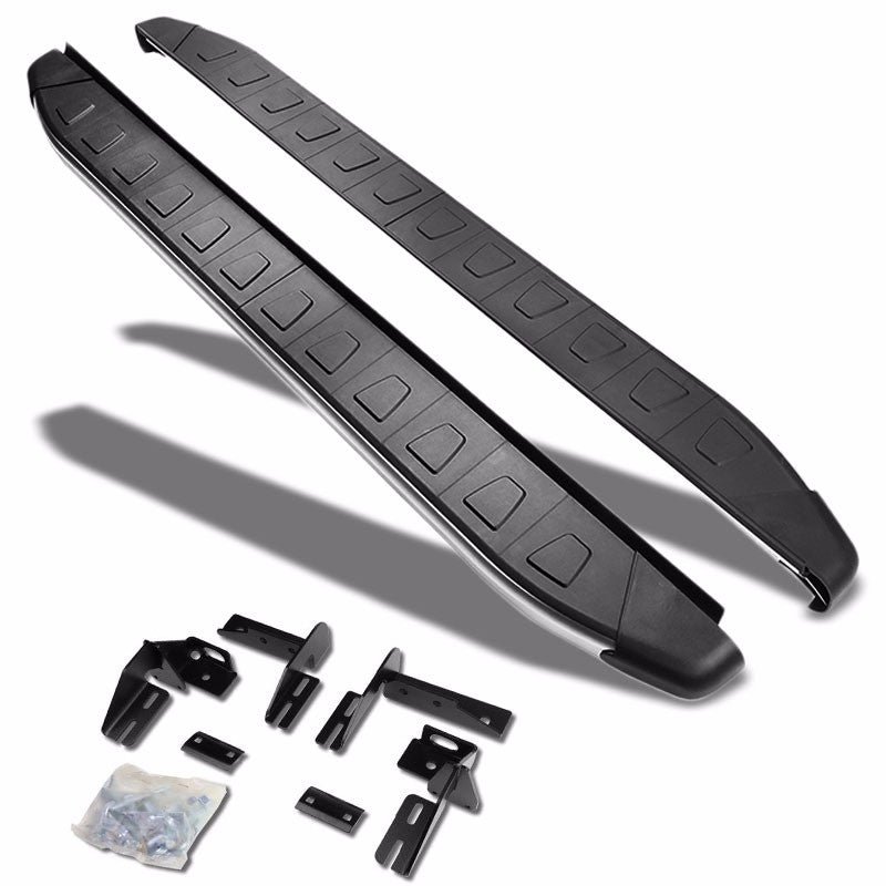 (Flat Trapezoid Pad Metal) Running Board Nerf Bar For 13-18 Toyota RAV4 (XA40 4th Gen)