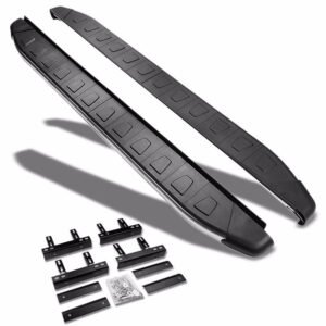 (Flat Trapezoid Pad Metal) Running Board Nerf Bar For 09-14 Nissan Murano (Z51 2nd Gen)