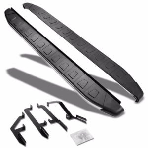 (Flat Trapezoid Pad Metal) Running Board Nerf Bar For 13-17 Hyundai Santa Fe (DM/NC 3rd Gen)