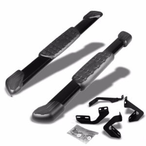 (5″ Flat Pads Black) Running Board Nerf Bar For 07-17 Toyota Tundra (XK50 2nd Gen) [Standard Cab]
