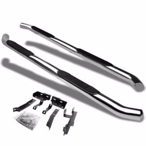 (Curved End Metal) Running Board Nerf Bar For 10-16 Chevrolet Equinox/GMC Terrain