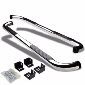 (90 Bend End Metal) Running Board Nerf Bar For 98-03 Dodge Durango