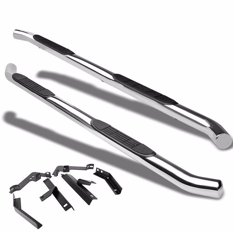 (Curved End Metal) Running Board Nerf Bar For 09-15 Honda Pilot (YF3/4 2nd Gen)
