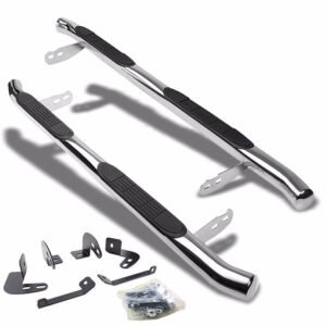 (Curved End Metal) Running Board Nerf Bar For 01-07 Toyota Highlander (UX20)/04-06 Lexus RX330 (XU30)