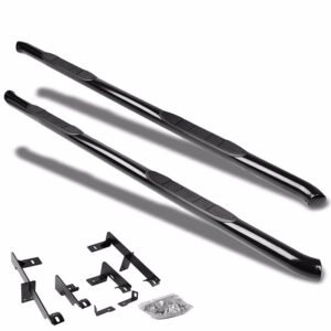 (Curved End Black) Running Board Nerf Bar For 06-12 Toyota RAV4 (XA30 3rd Gen)