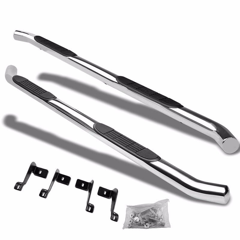 (Curved End Metal) Running Board Nerf Bar For 13-18 Toyota RAV4 (XA40 4th Gen)