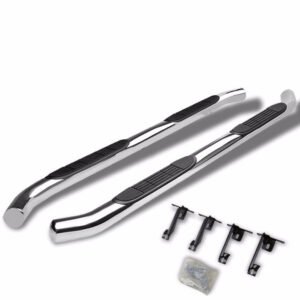 (Curved End Metal) Running Board Nerf Bar For 11+ Dodge Durango (WD 3rd Gen)