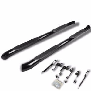 (Curved End Black) Running Board Nerf Bar For 11-19 Ford Explorer (U502 5th Gen)