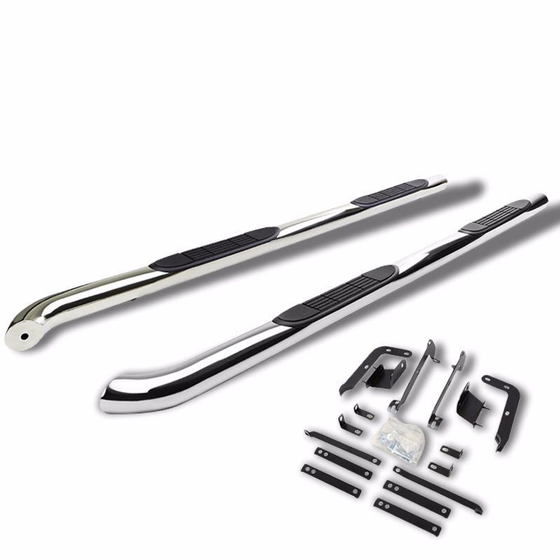 (Curved End Metal) Running Board Nerf Bar For 13-20 Nissan Pathfinder (R52 4th Gen)