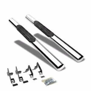 (Straight Design Metal) Running Board Nerf Bar For 04-12 Chevrolet Colorado/GMC Canyon [Standard Cab]