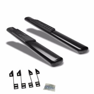 (Straight Oval Black) Running Board Nerf Bar For 99-19 Silverado/Sierra [Standard Cab]