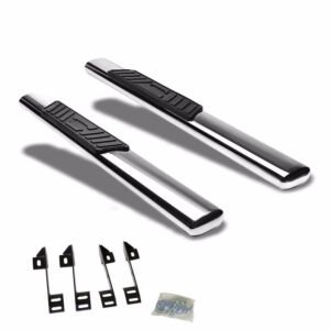 (Straight Oval Metal) Running Board Nerf Bar For 99-19 Silverado/Sierra [Standard Cab]