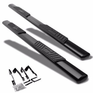 (Straight Oval Black) Running Board Nerf Bar For Dodge 02-08 Ram 1500/03-09 Ram 2500 3500 [Extended Cab]