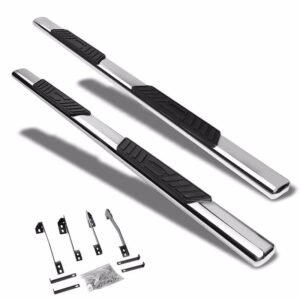 (Straight Oval Metal) Running Board Nerf Bar For 98-01 Dodge Ram 1500/98-02 2500 3500 [Extended Cab]