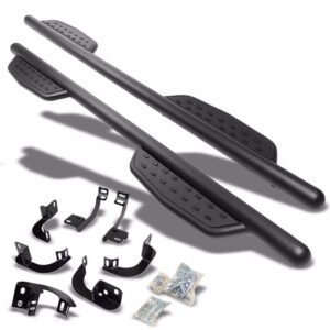 (Straight Sidestep Black) Running Board Nerf Bar For 09-18 Ram 1500 2500 3500/19+ Ram 1500 Classic [Crew Cab]