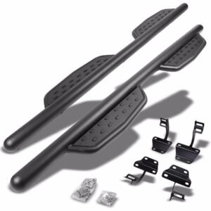 (Straight Sidestep Black) Running Board Nerf Bar For 15+ Ford F-150/17+ F-250 F-350 Super Duty [Extended Cab]