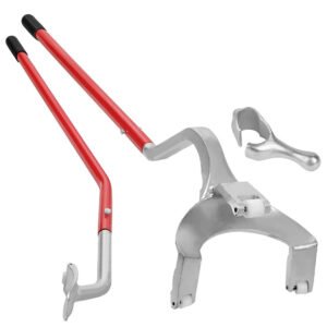 Red Heavy Duty 17.5″, 24.5″ Tire Mount Demount Tool with Bead Keeper Tubless