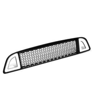 Front Upper Honeycomb Mesh LED DRL Front Grille For 13-14 Mustang Base & GT Trim
