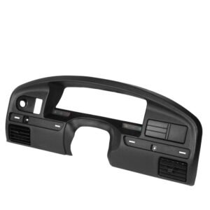 Front Black Gauge Cluster Dash Panel Dashboard Cover For 94-97 F-150 F-250 F-350