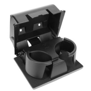 Black/Gray Front Center Dashboard Cup Holder Insert For 08-16 Ford Super Duty