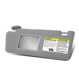 Grey Drive Side (Left) OE Style Sun Visor Sunshade For 05-15 Tacoma Double Cab