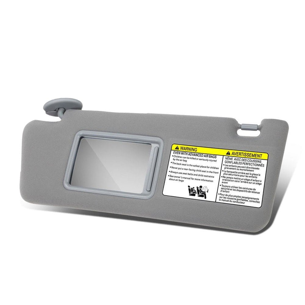 Grey Drive Side (Left) OE Style Sun Visor Sunshade For 05-15 Tacoma Double Cab