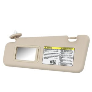 Beige Drive Side (Left) OE Sun Visor Sunshade For 08-13 Highlander (w/Sun Roof)